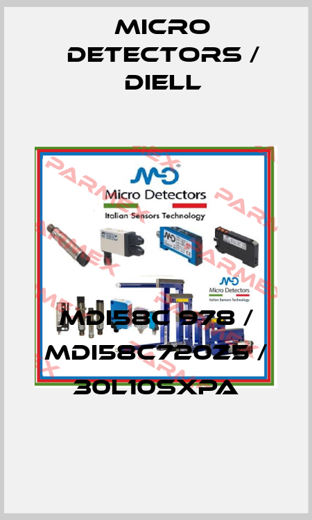 MDI58C 978 / MDI58C720Z5 / 30L10SXPA
 Micro Detectors / Diell