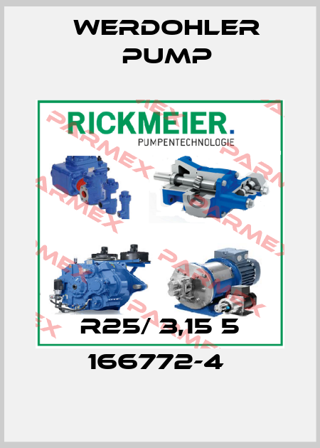 R25/ 3,15 5 166772-4  Werdohler Pump