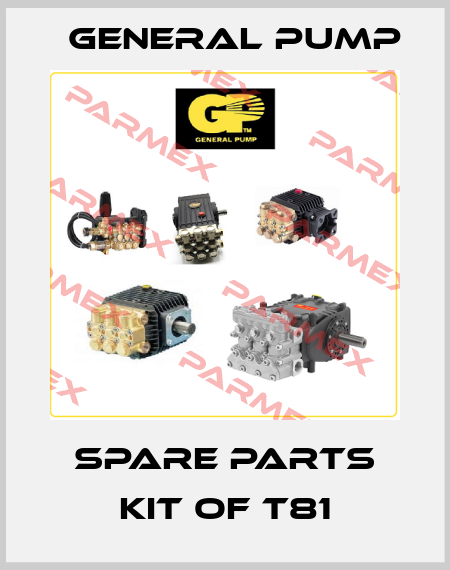 SPARE PARTS KIT of T81 General Pump