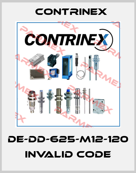 DE-DD-625-M12-120 invalid code Contrinex