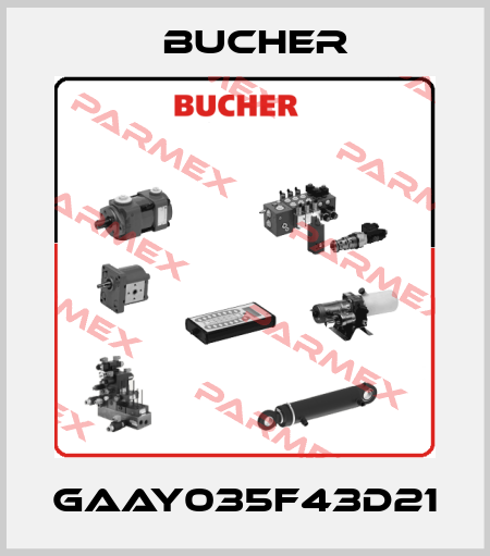 GAAY035F43D21 Bucher