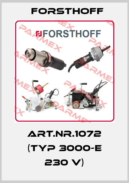 Art.Nr.1072 (Typ 3000-E 230 V) Forsthoff