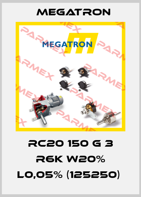 RC20 150 G 3 R6K W20% L0,05% (125250)  Megatron