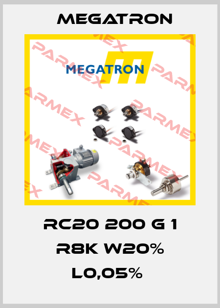 RC20 200 G 1 R8K W20% L0,05%  Megatron