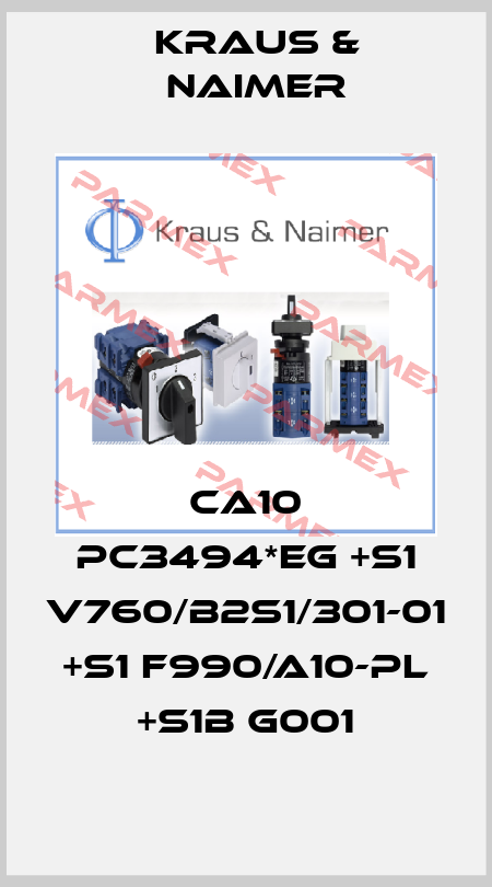 CA10 PC3494*EG +S1 V760/B2S1/301-01 +S1 F990/A10-PL +S1B G001 Kraus & Naimer