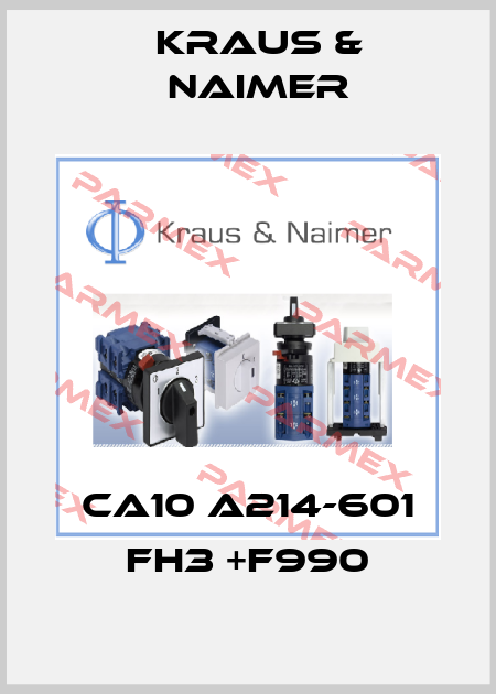 CA10 A214-601 FH3 +F990 Kraus & Naimer