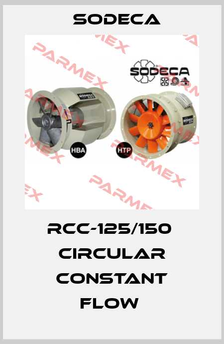 RCC-125/150  CIRCULAR CONSTANT FLOW  Sodeca