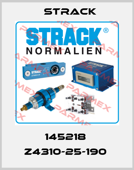 145218  Z4310-25-190  Strack