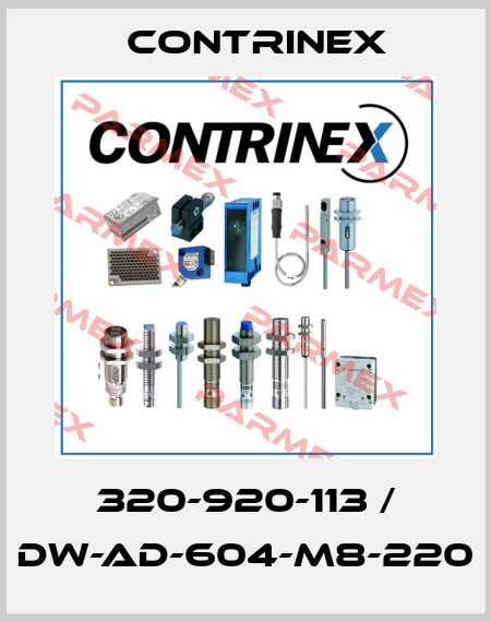 320-920-113 / DW-AD-604-M8-220 Contrinex
