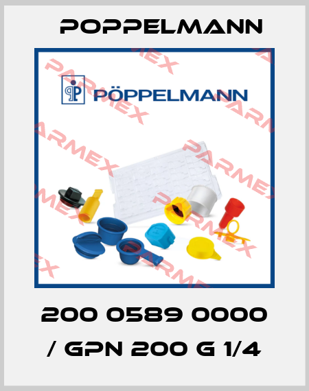200 0589 0000 / GPN 200 G 1/4 Poppelmann