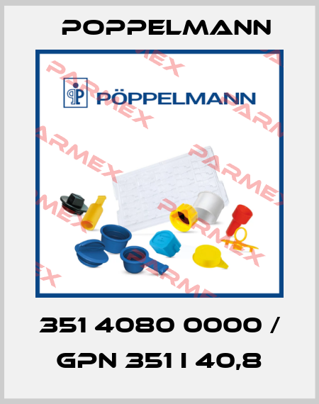 351 4080 0000 / GPN 351 I 40,8 Poppelmann