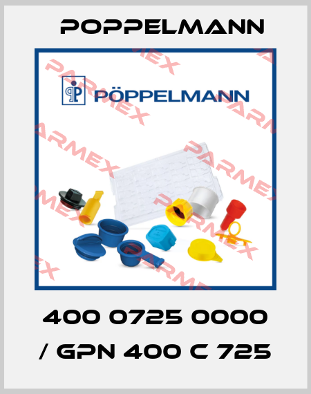 400 0725 0000 / GPN 400 C 725 Poppelmann