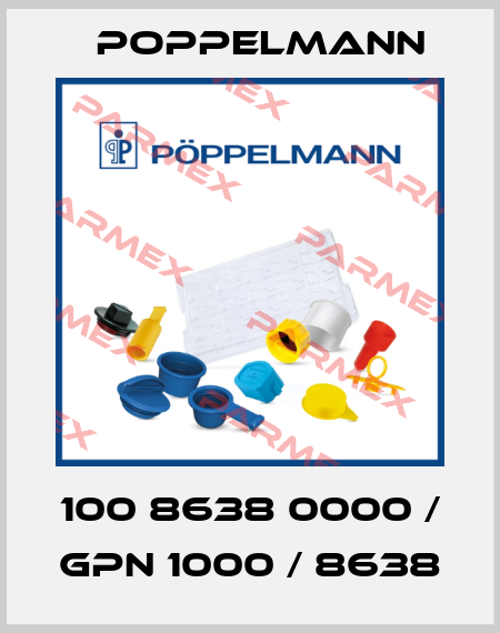 100 8638 0000 / GPN 1000 / 8638 Poppelmann