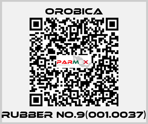 Rubber No.9(001.0037) OROBICA