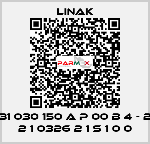 31 030 150 A P 00 B 4 - 2 2 1 0326 2 1 S 1 0 0 Linak