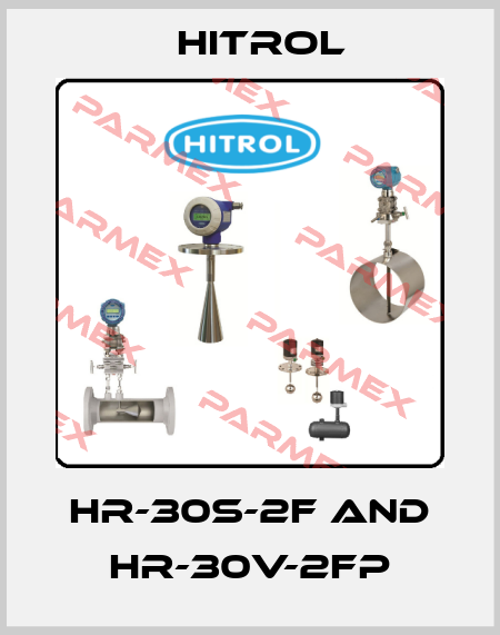 HR-30S-2F AND HR-30V-2FP Hitrol