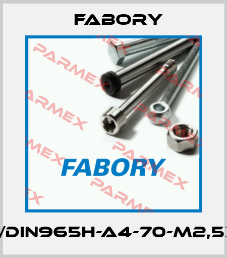 ISO7046/DIN965H-A4-70-M2,5X8-PASS Fabory
