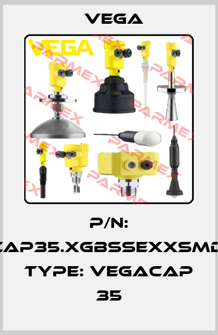 P/N: CAP35.XGBSSEXXSMD, Type: VEGACAP 35 Vega