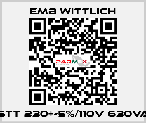 STT 230+-5%/110V 630VA EMB Wittlich