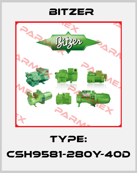 Type: CSH9581-280Y-40D Bitzer
