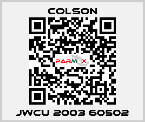 JWCU 2003 60502 Colson
