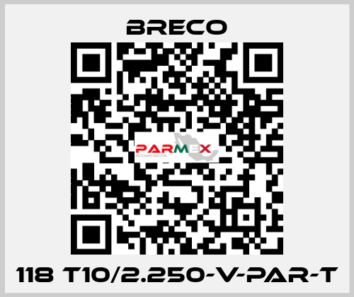 118 T10/2.250-V-PAR-T Breco