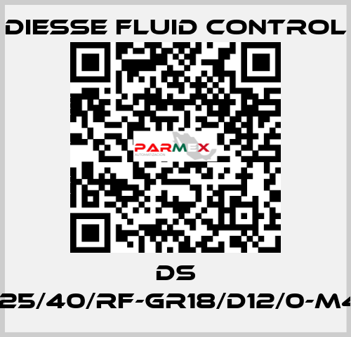 DS LG-RBR17-25/40/RF-GR18/D12/0-M420-CS/CS DIESSE Fluid Control
