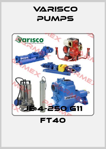 JE 4-250 G11 FT40 Varisco pumps