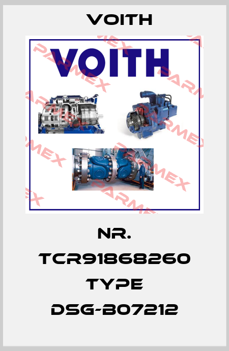 Nr. tcr91868260 Type DSG-B07212 Voith