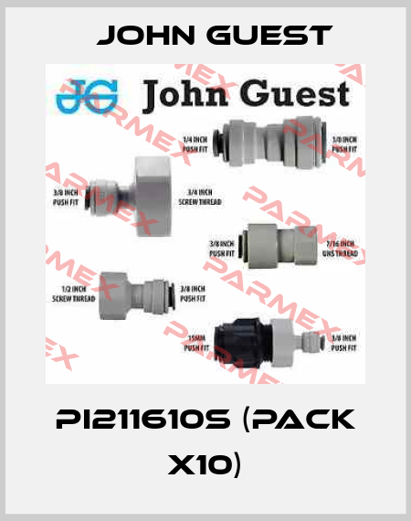 PI211610S (pack x10) John Guest
