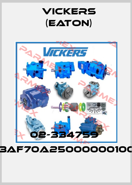02-334759  PVH131R13AF70A250000001001AA010A Vickers (Eaton)