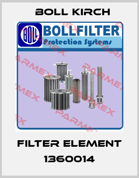 filter element 1360014 Boll Kirch