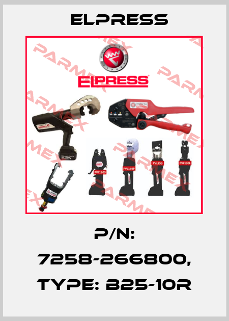 p/n: 7258-266800, Type: B25-10R Elpress