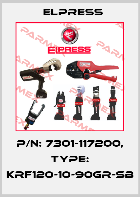 p/n: 7301-117200, Type: KRF120-10-90GR-SB Elpress