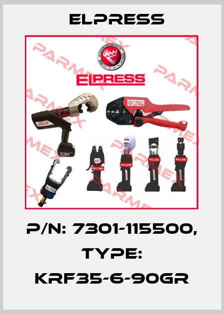 p/n: 7301-115500, Type: KRF35-6-90GR Elpress