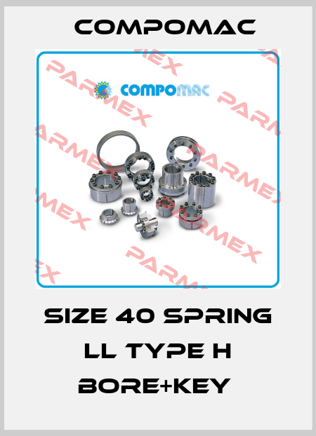 SIZE 40 SPRING LL TYPE H BORE+KEY  Compomac