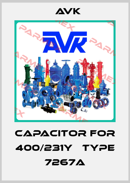 Capacitor for 400/231Y   TYPE 7267A AVK