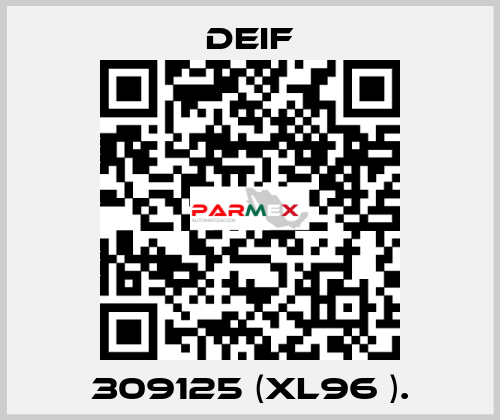 309125 (XL96 ). Deif