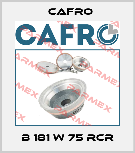 B 181 W 75 RCR Cafro