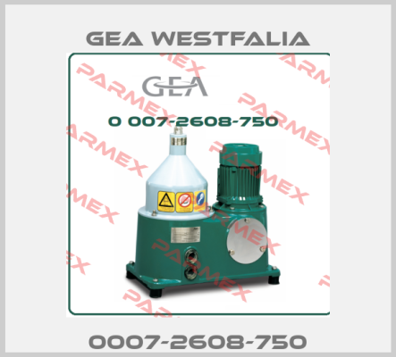 0007-2608-750 Gea Westfalia