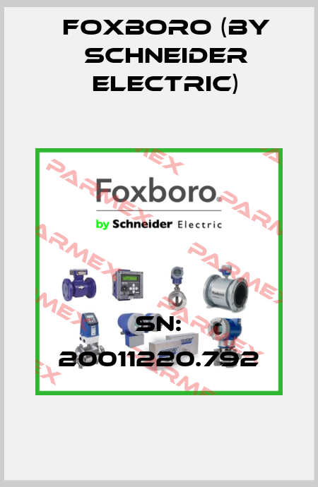 Sn: 20011220.792 Foxboro (by Schneider Electric)