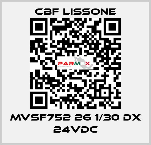 MVSF752 26 1/30 DX 24VDC CBF LISSONE