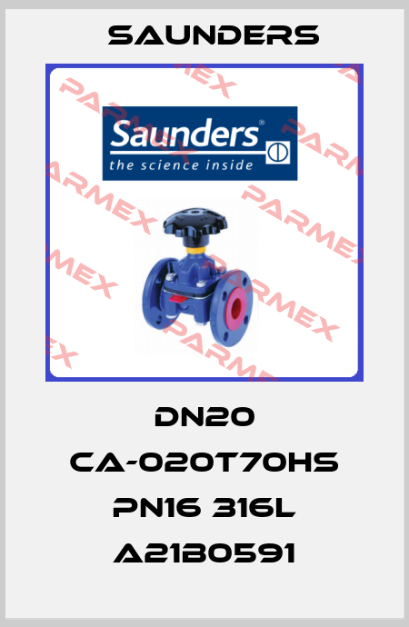 DN20 CA-020T70HS PN16 316L A21B0591 Saunders