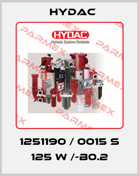 1251190 / 0015 S 125 W /-B0.2 Hydac