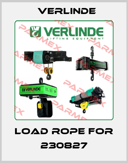 load rope for 230827 Verlinde
