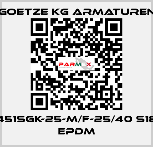 451sGK-25-m/f-25/40 S18 EPDM Goetze KG Armaturen