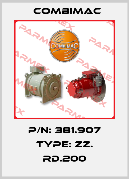 P/N: 381.907 Type: ZZ. RD.200 Combimac