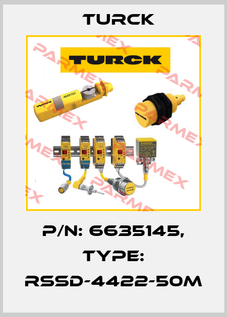 p/n: 6635145, Type: RSSD-4422-50M Turck