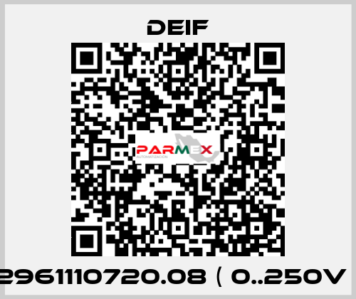 2961110720.08 ( 0..250V ) Deif