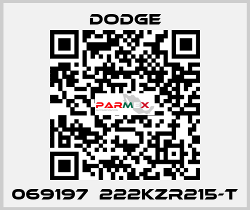 069197  222KZR215-T Dodge